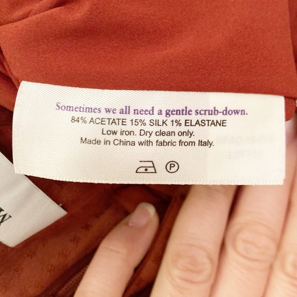 • MM LAFLEUR • Lenox 2.0 Silk Blend Geometric Draped MIDI Skirt SZ: 8 - Picture 6 of 11